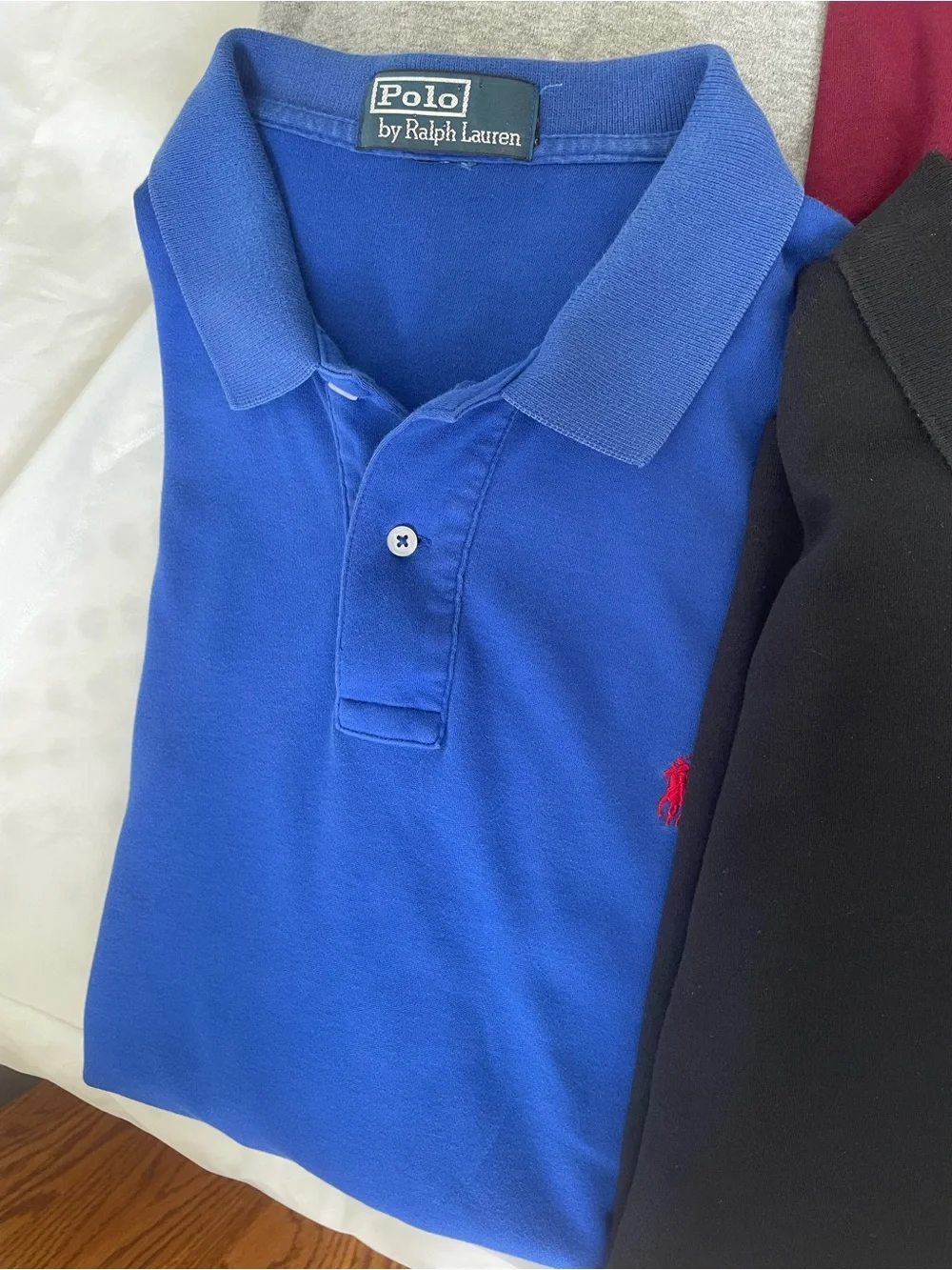 Set of 9. Polo by Ralph Lauren Mixed Color Polo Shirt Lot. Size XL.